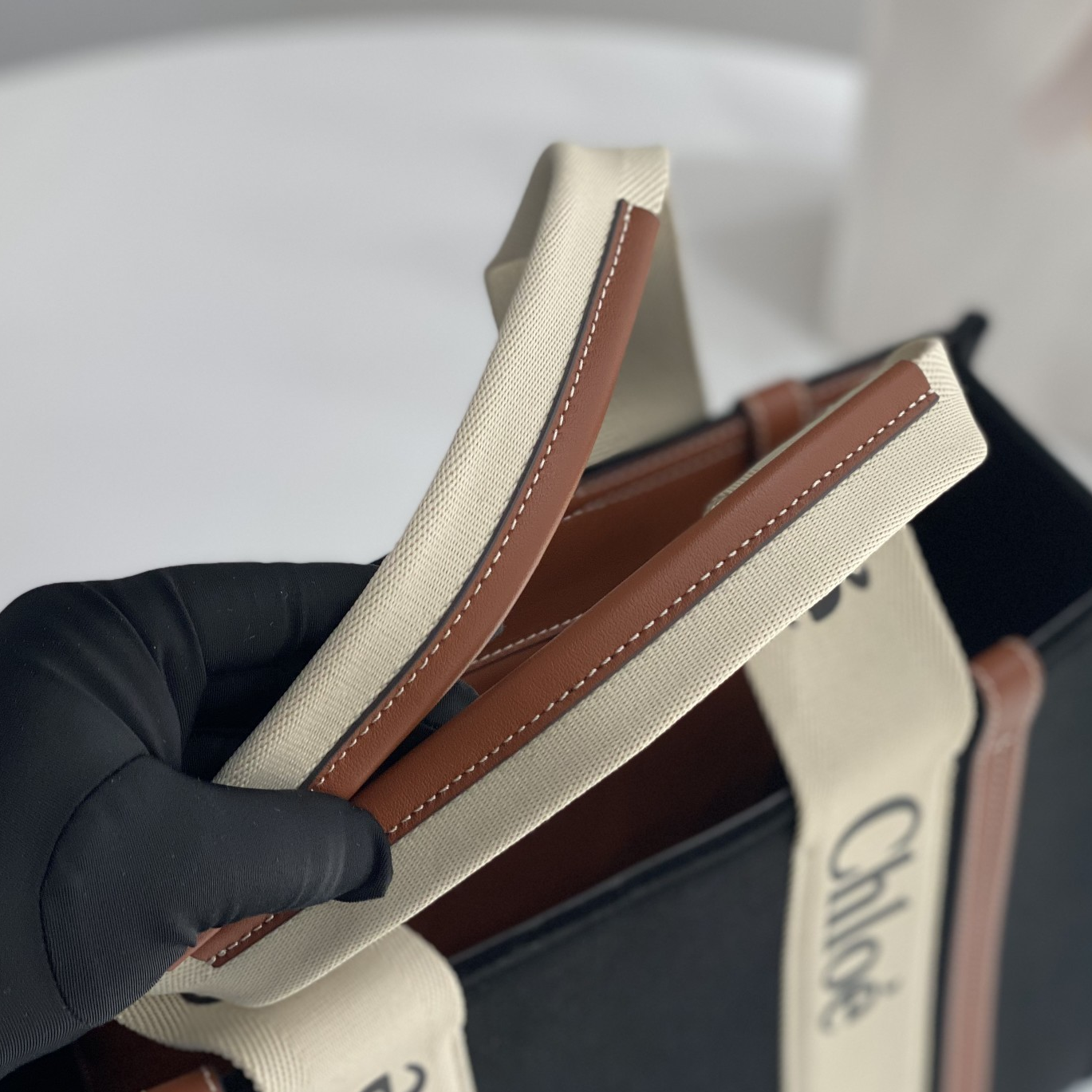 CH-Woody Wool Felt Patchwork Shoulder Handbag