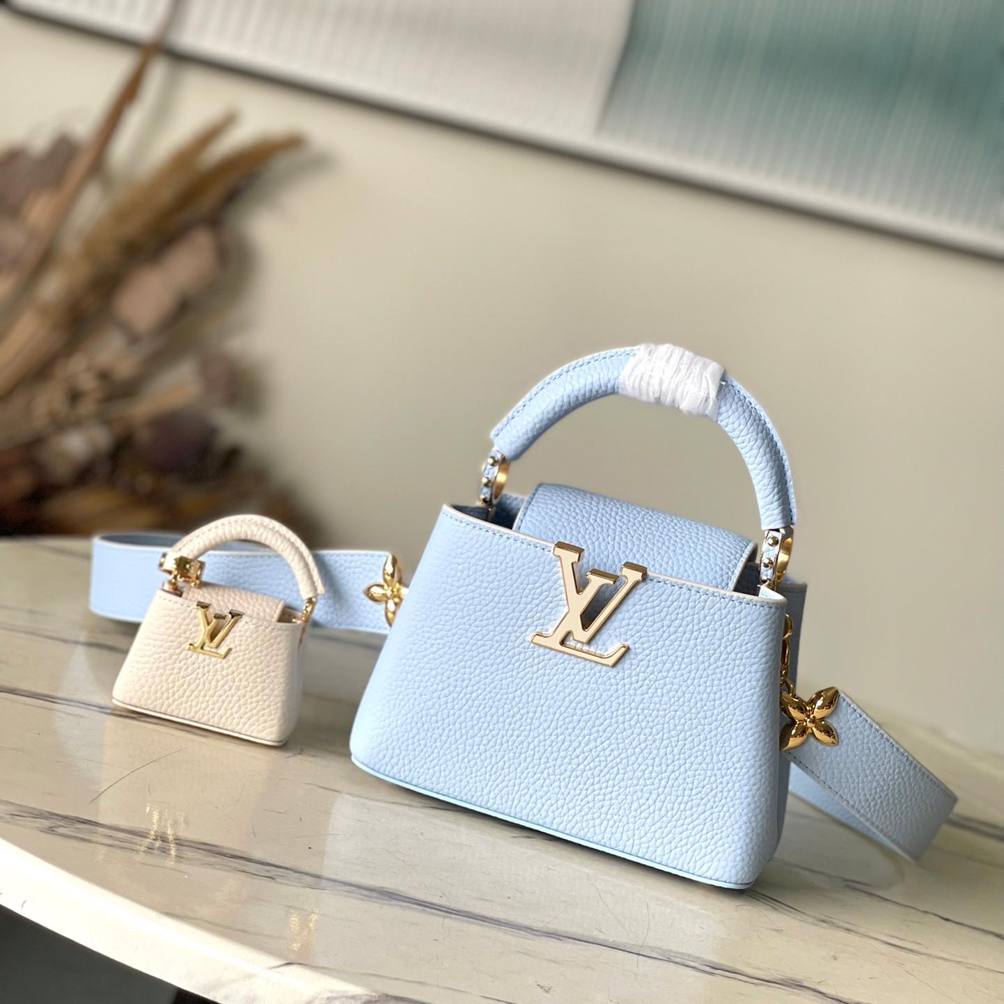 LV-pink shoulder bag mini capucines handbag