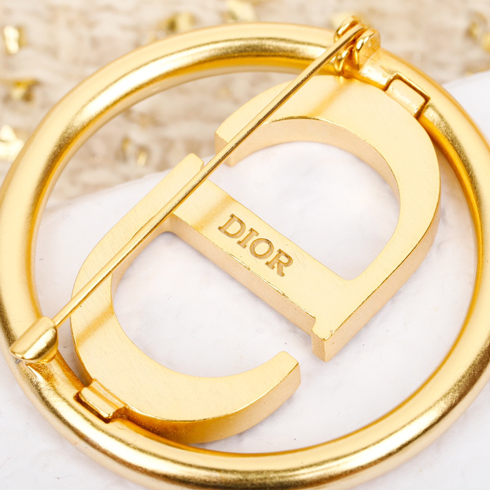 DIOR - Lettering Logo Brooch