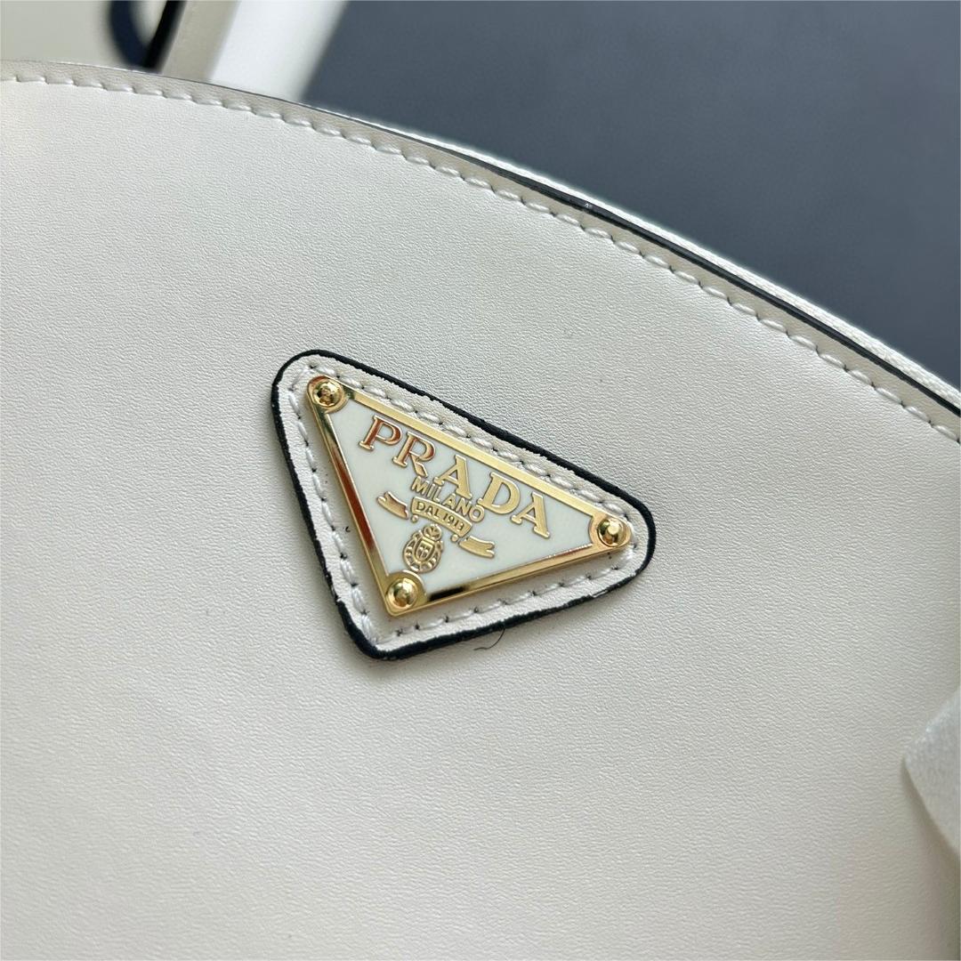 Prada-Long handled Zipper Dumpling Bun