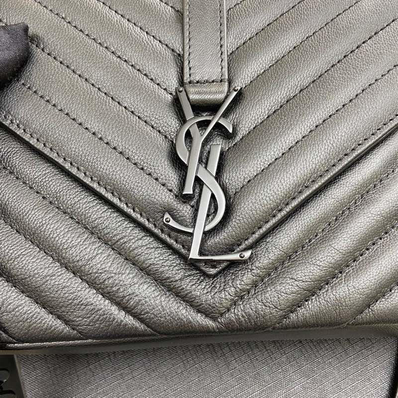 YSL-diamond patterned single chain crossbody bag