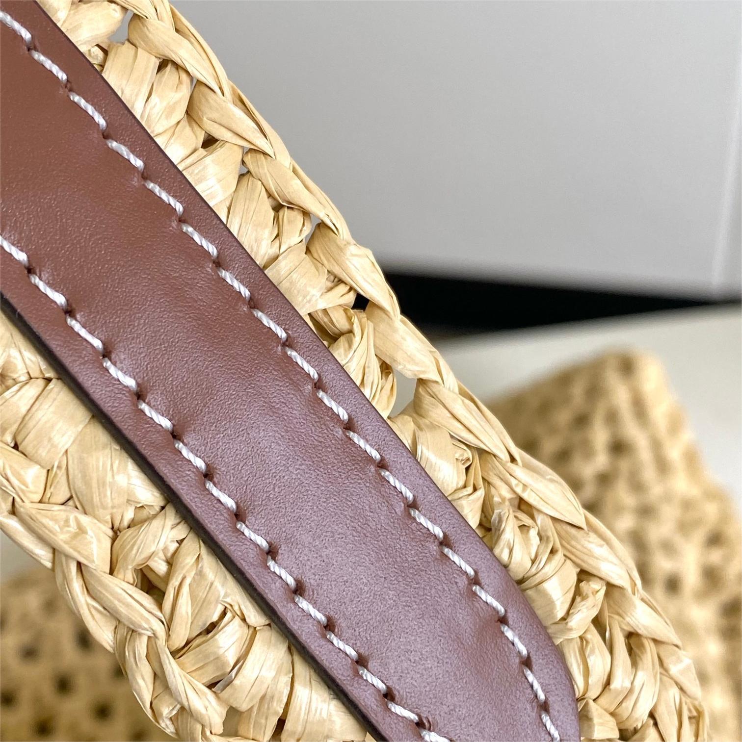 LV-By The Pool Series Lafite Grass Woven Tote Bag