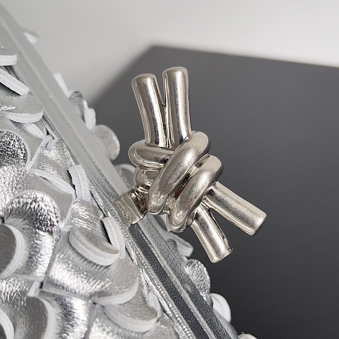 BV-Metallic Woven Evening Bag