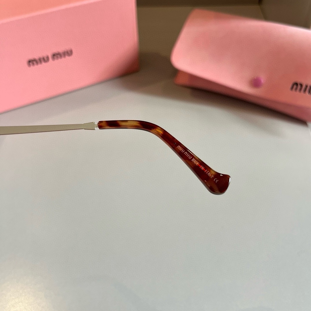 MiuMiu-2024 New Retro Metal Small Frame Sunglasses