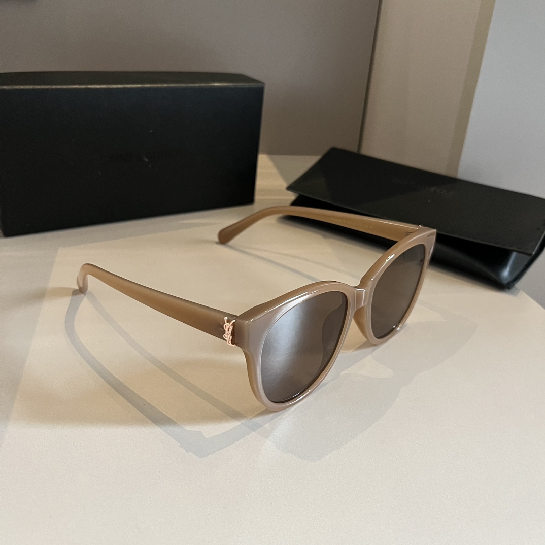 YSL-Women's Round Frame Sunglasses