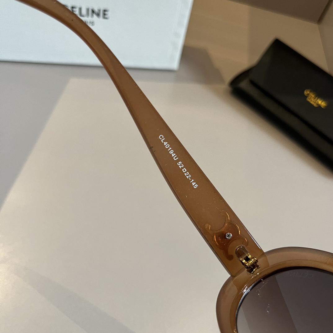 Celine-cat eye brown sunglasses