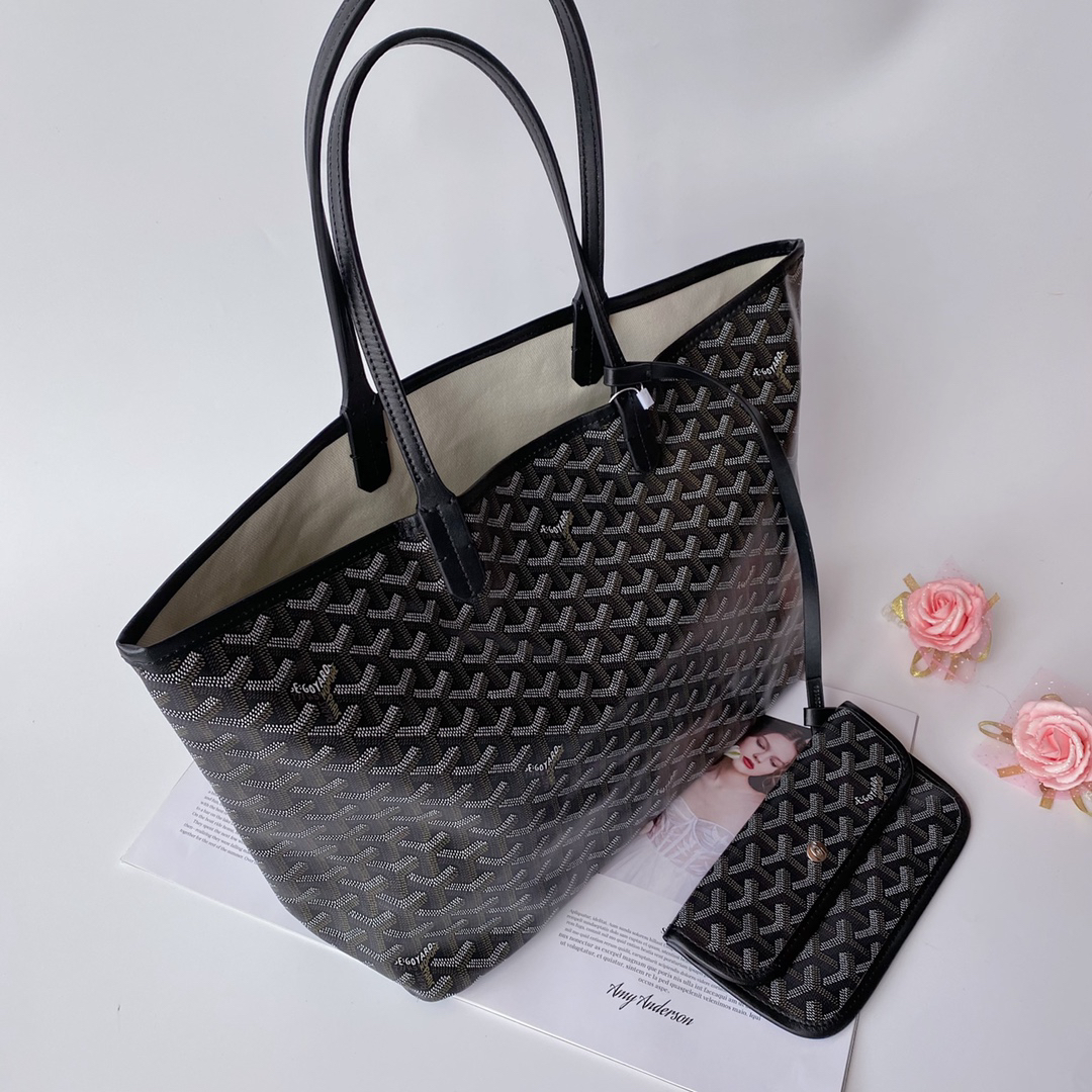 Goyard-Hand drawn patterned shopping bag