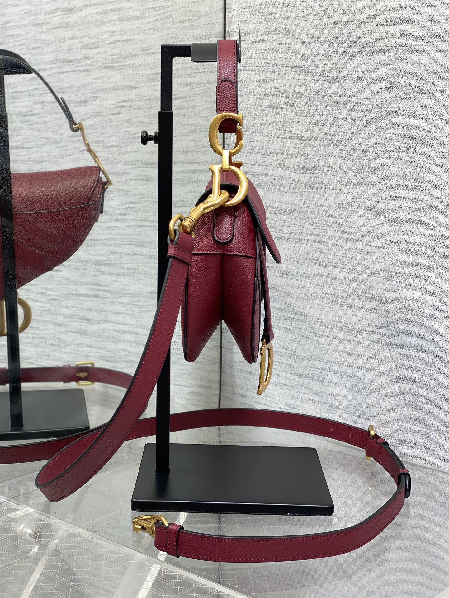 DIOR - Dior Saddle Cowhide Leather Handbag Shoulder bag