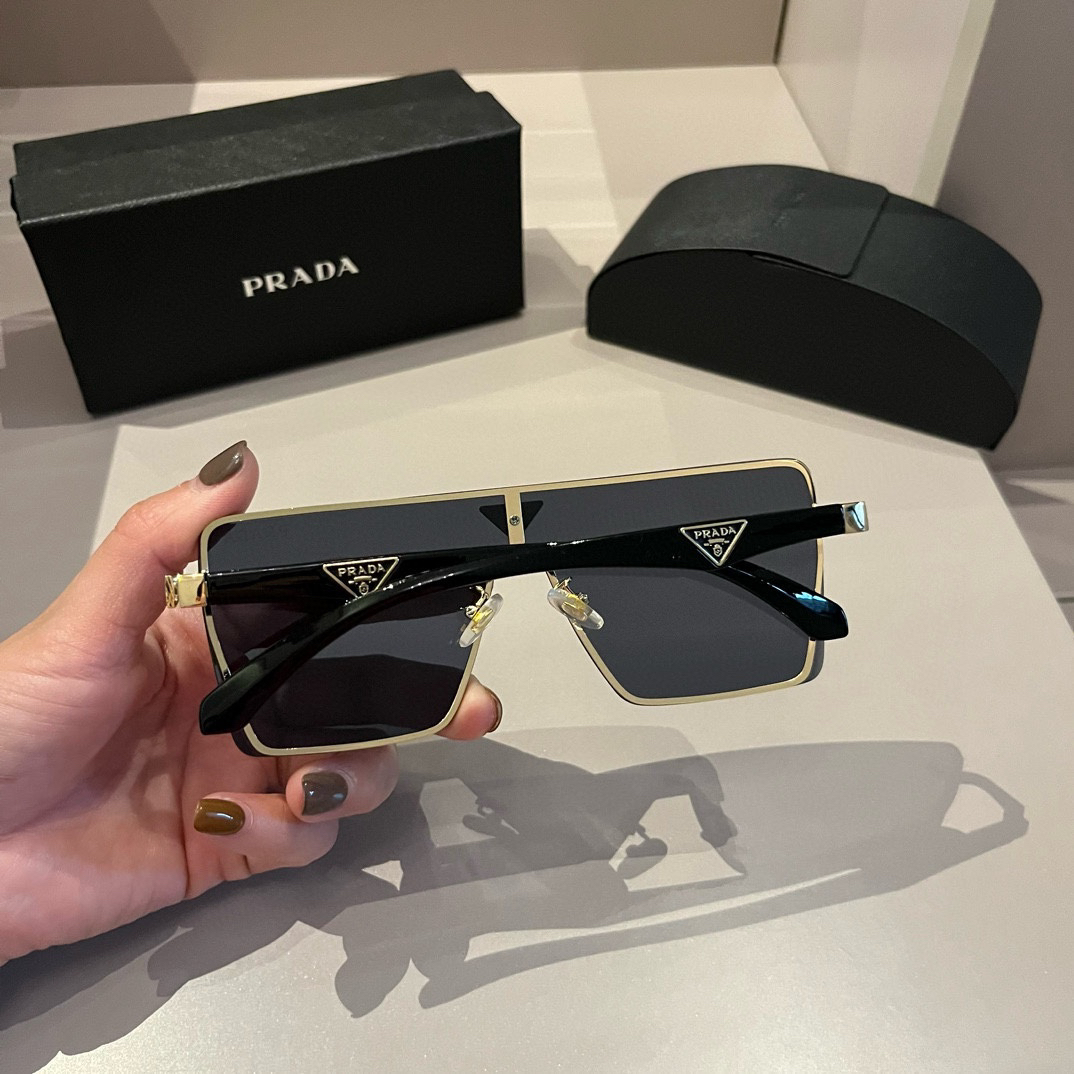 Prada-Versatile Men's Large Box Sunglasses