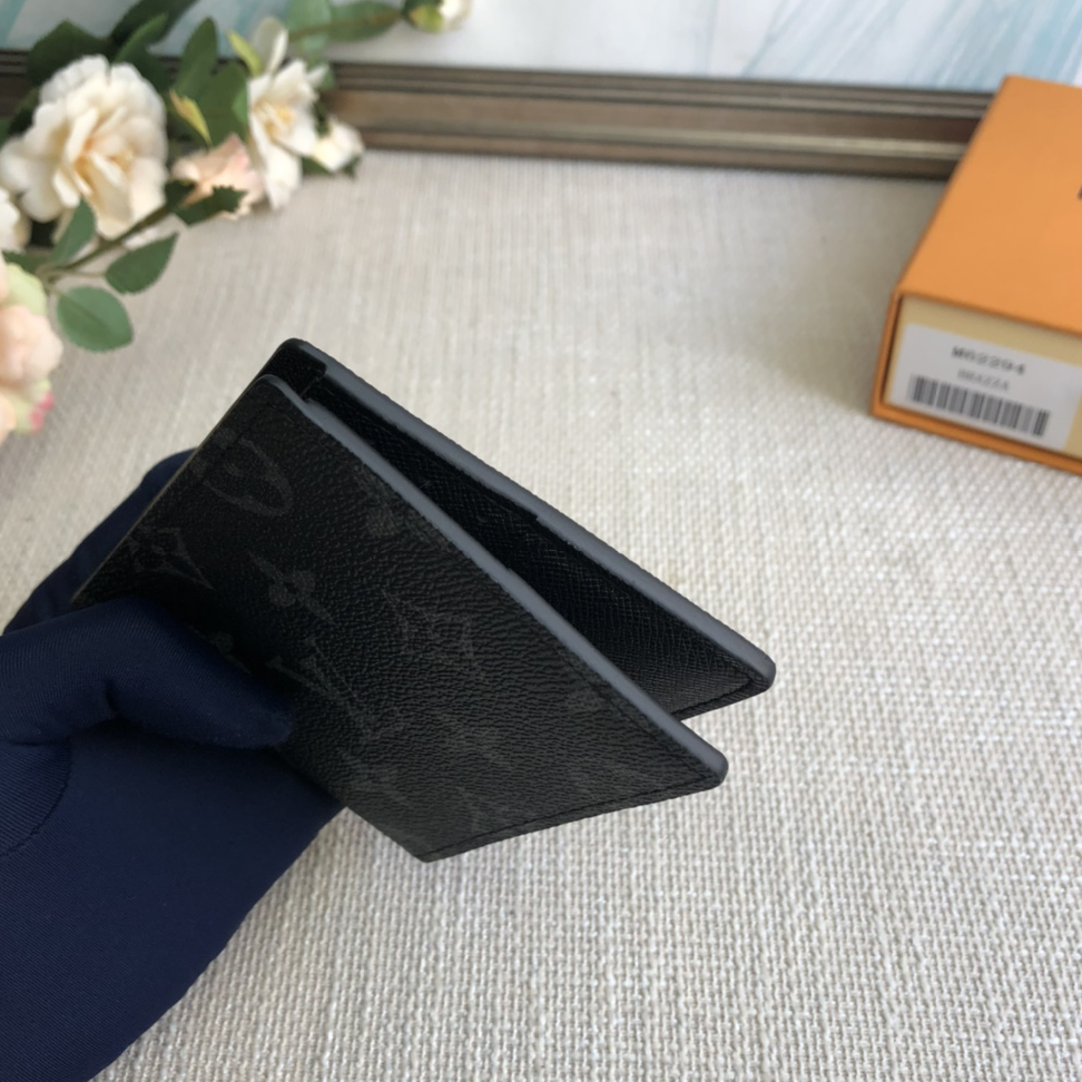 LOUIS VUITTON- Multiple Classic Monogram Full Print Cow Leather Wallet