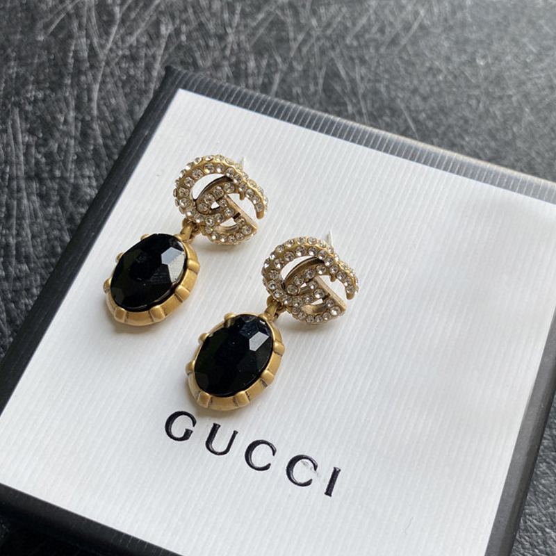 GUCCI-Black diamond earrings