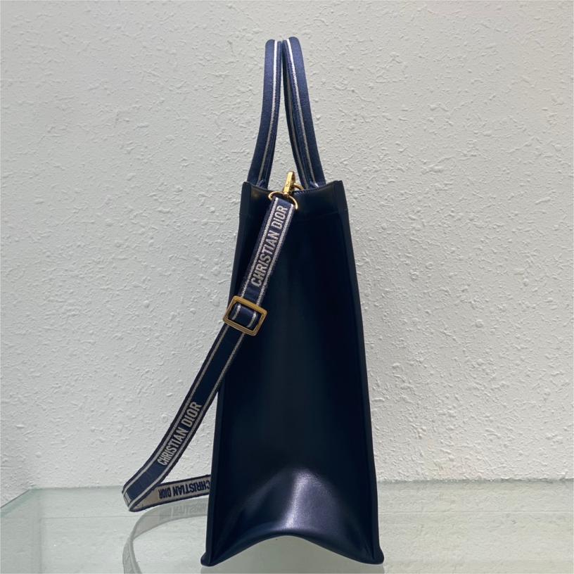 Dior-Oblique Printed Embroidered Large Tote Bag