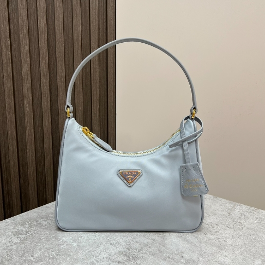 Prada-Hobo Patterned Cowhide Armpit Bag