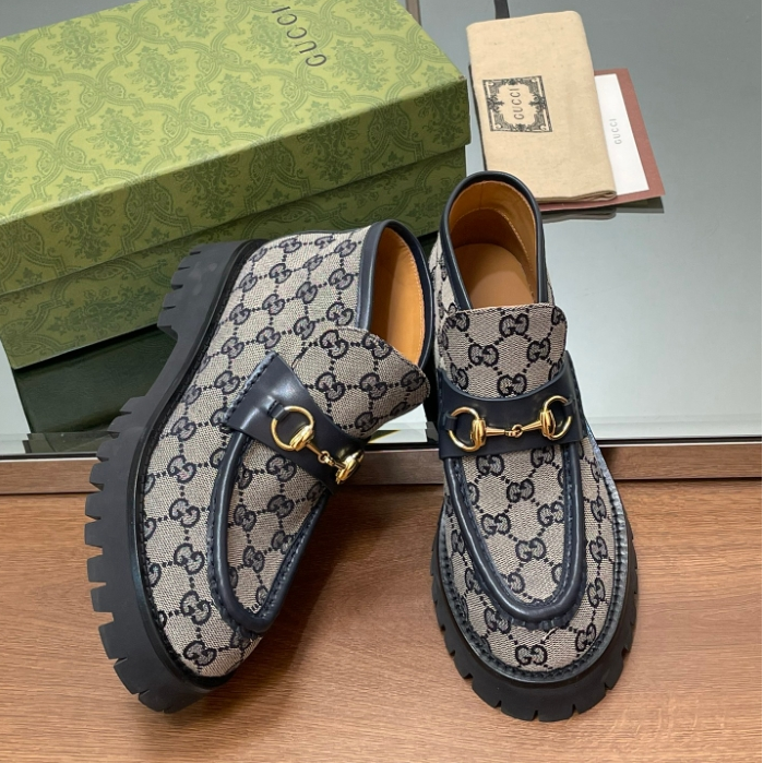 Gucci-Horse Collar Buckle Thick Soled Ankle Boots