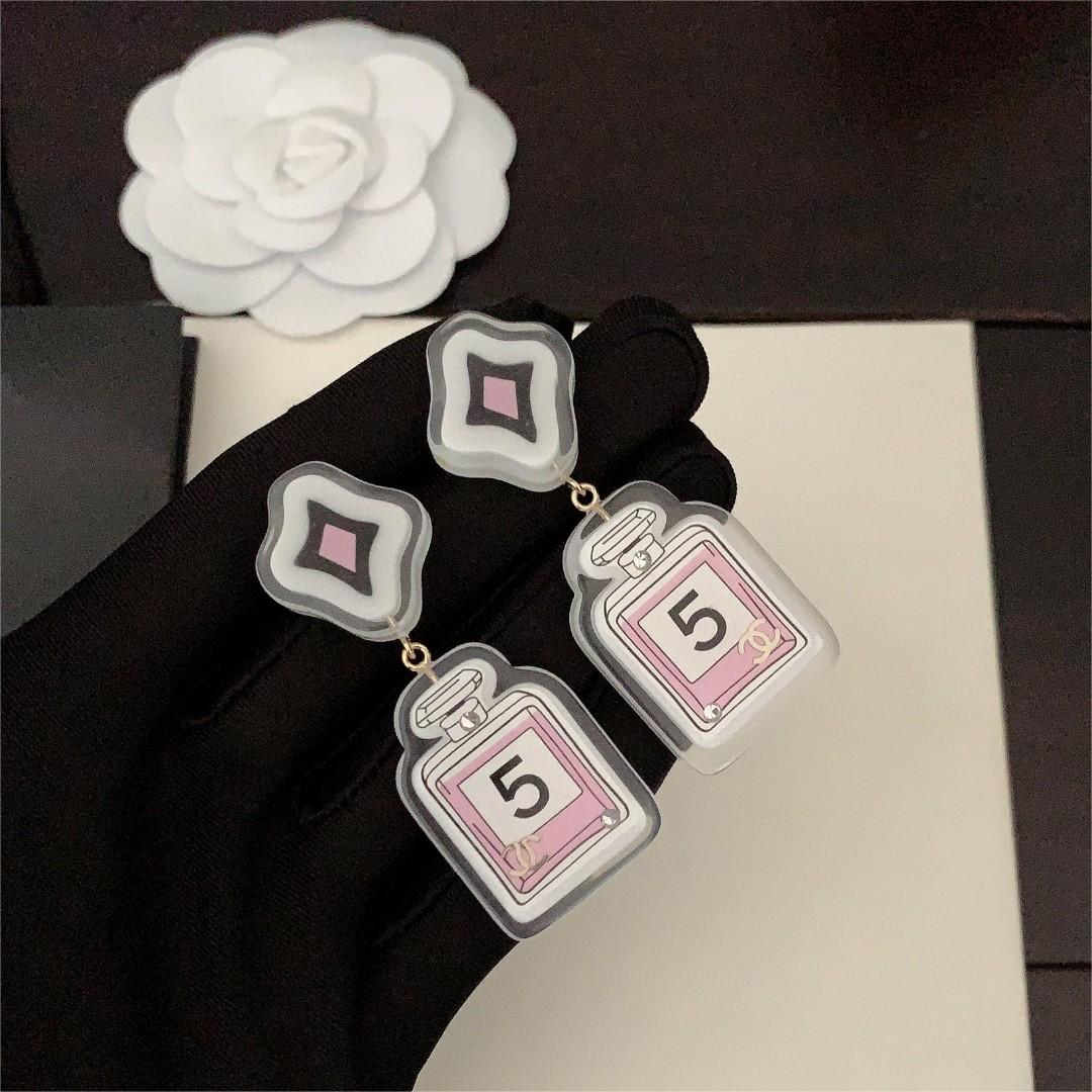 Chanel-Barbie perfume bottle earrings
