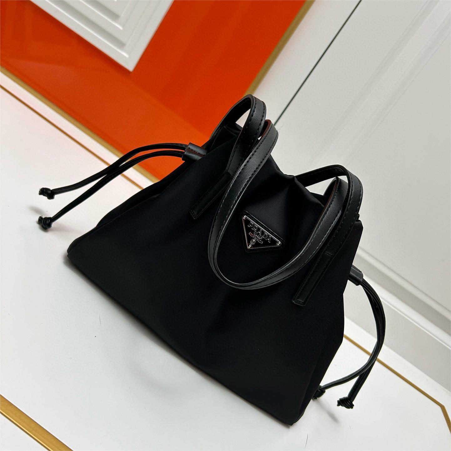 Prada-Drawstring Cloud Bag