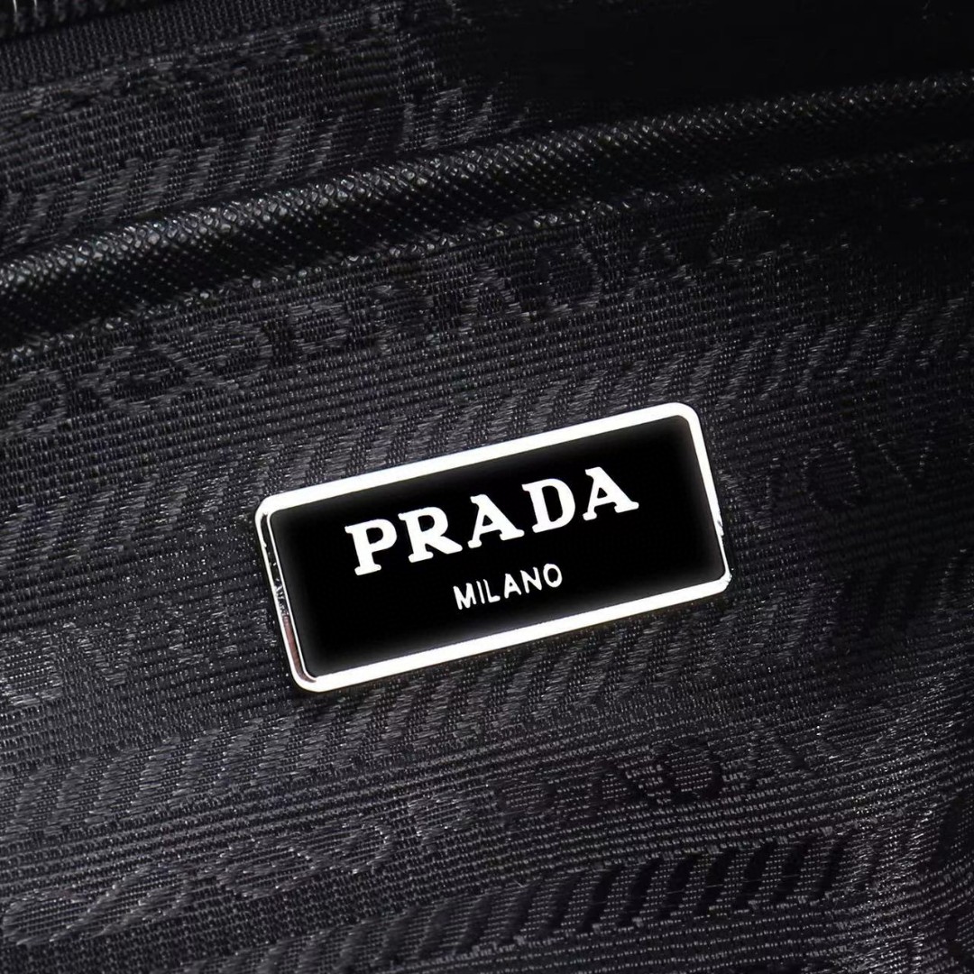 Prada-Waterproof fabric crossbody bag