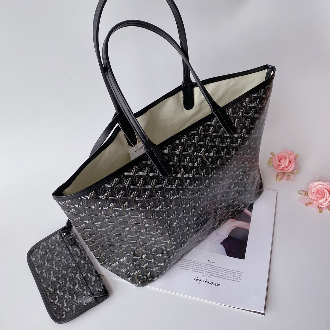 Goyard-Hand drawn patterned shopping bag