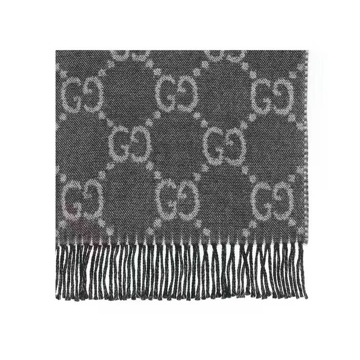 GUCCI-GG knitted Wool Scarf