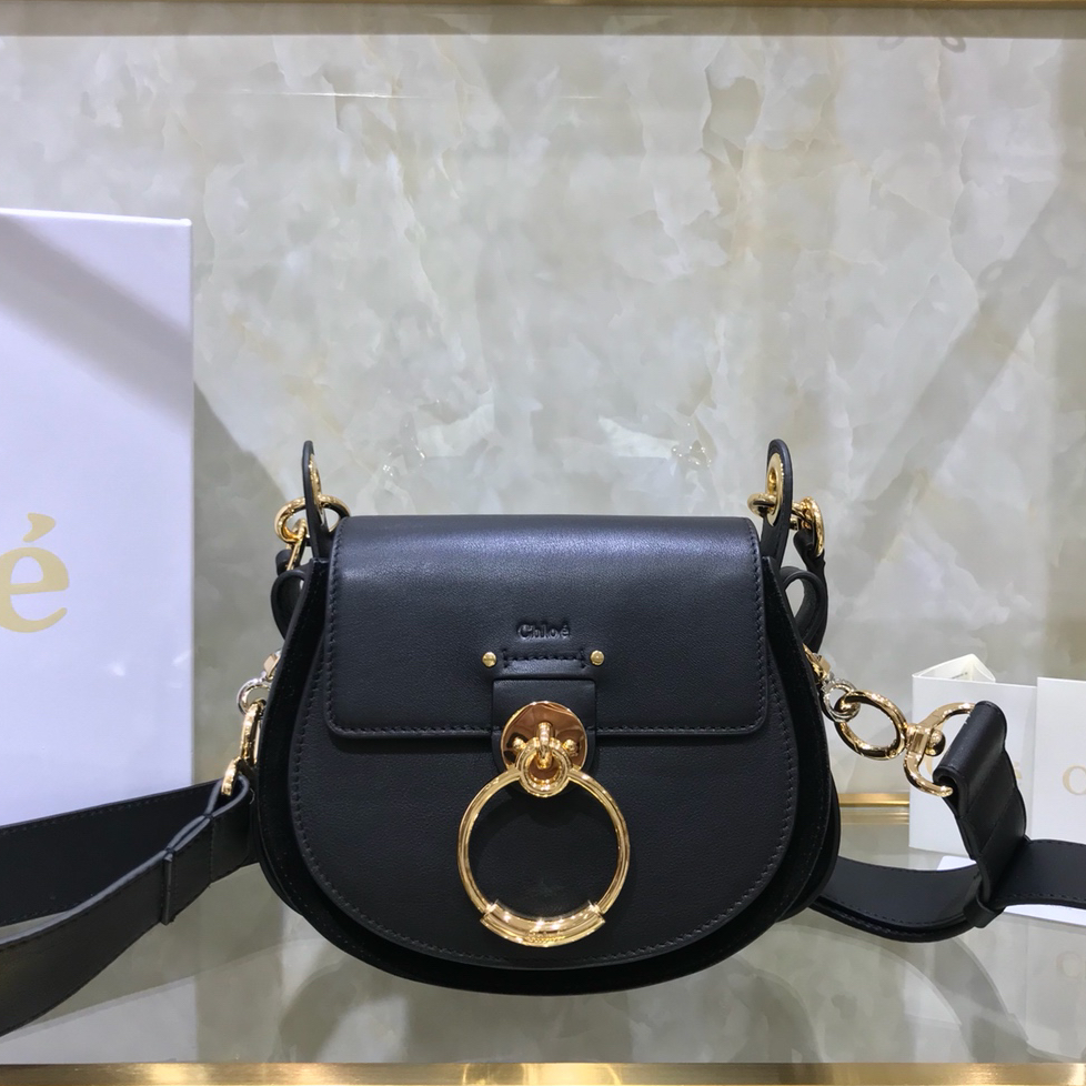 Chlo é - Tess Series Small Calf Leather Shoulder Bag Handbag