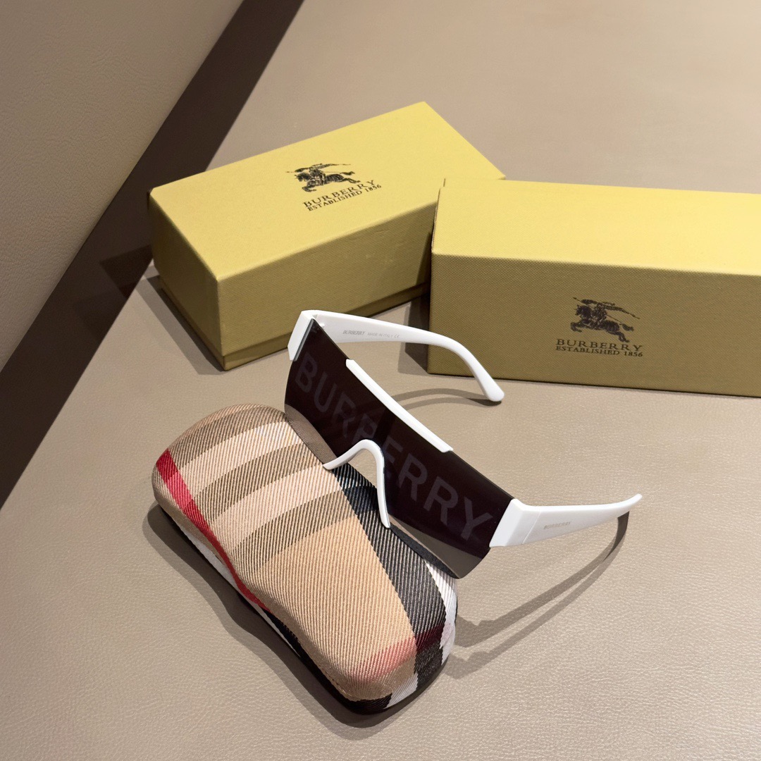 Burberry-unisex design letter sunglasses