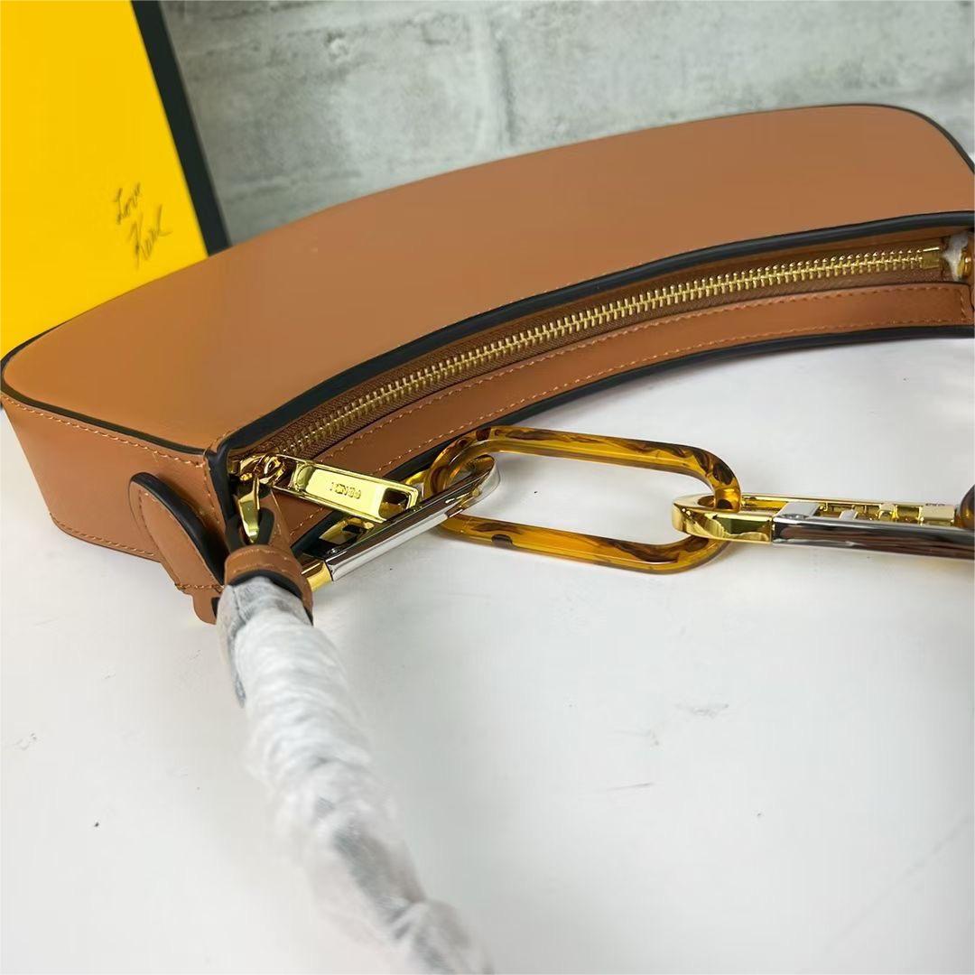 Fendi o'lock Half Moon Armpit Bag