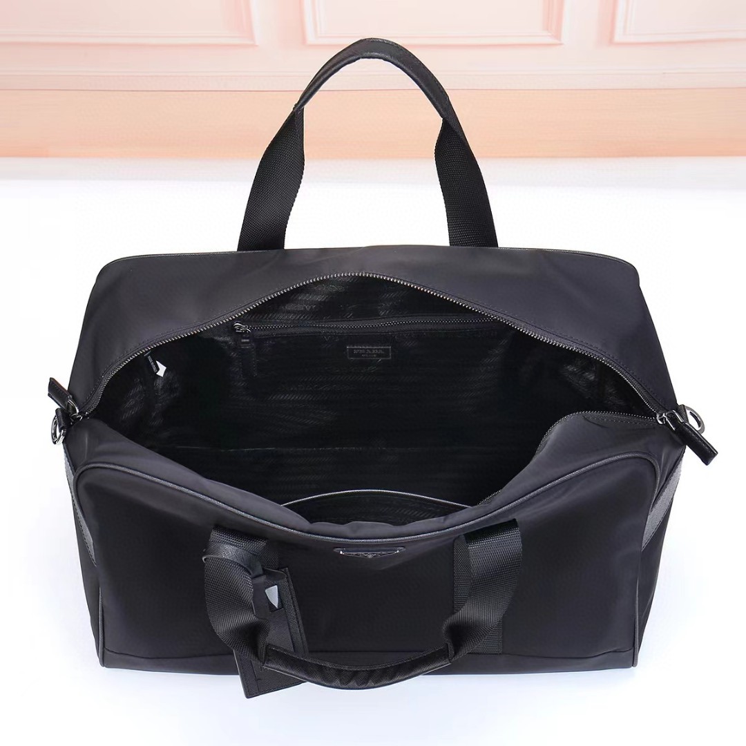 Prada-Imported waterproof fabric travel bag handbag