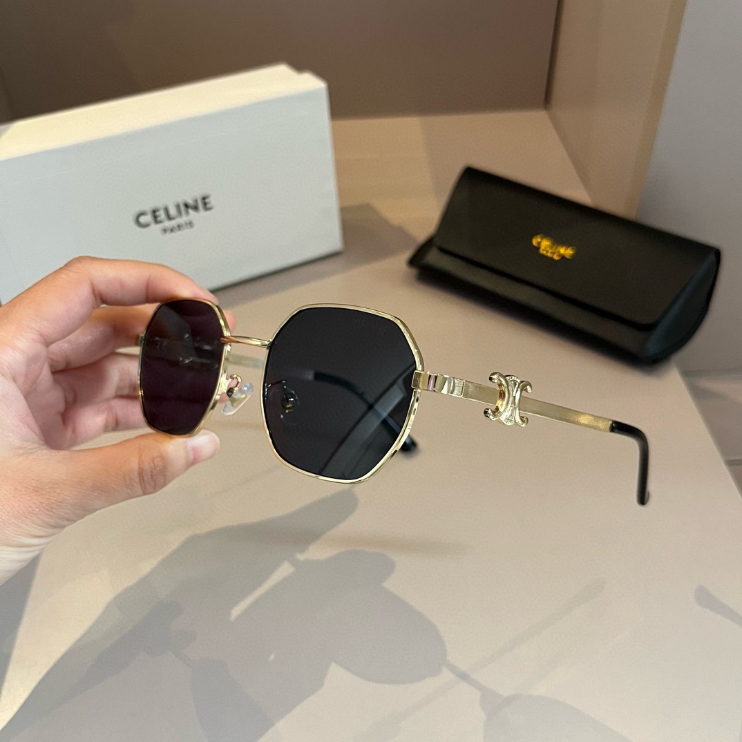 Celine-Retro Arc de Triomphe Small Round Frame Sunglasses