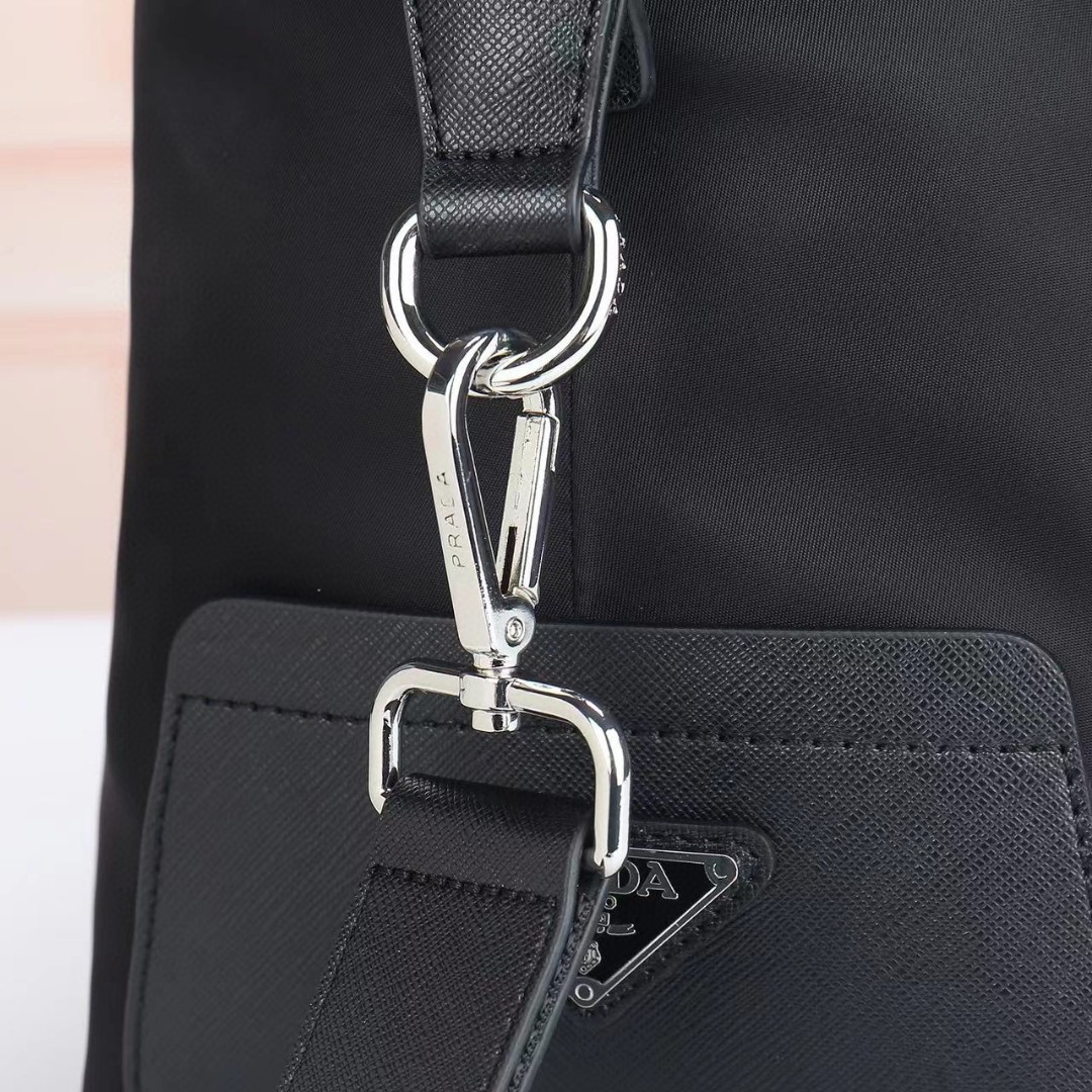 Prada-Oxford cloth short distance travel bag