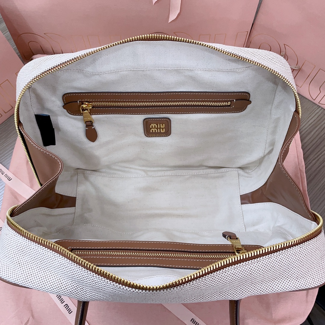 MIU MIU-Canvas briefcase