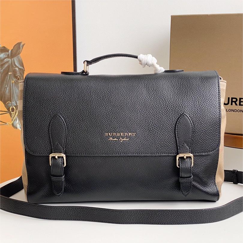 Burberry-Side cotton men's mailman bag