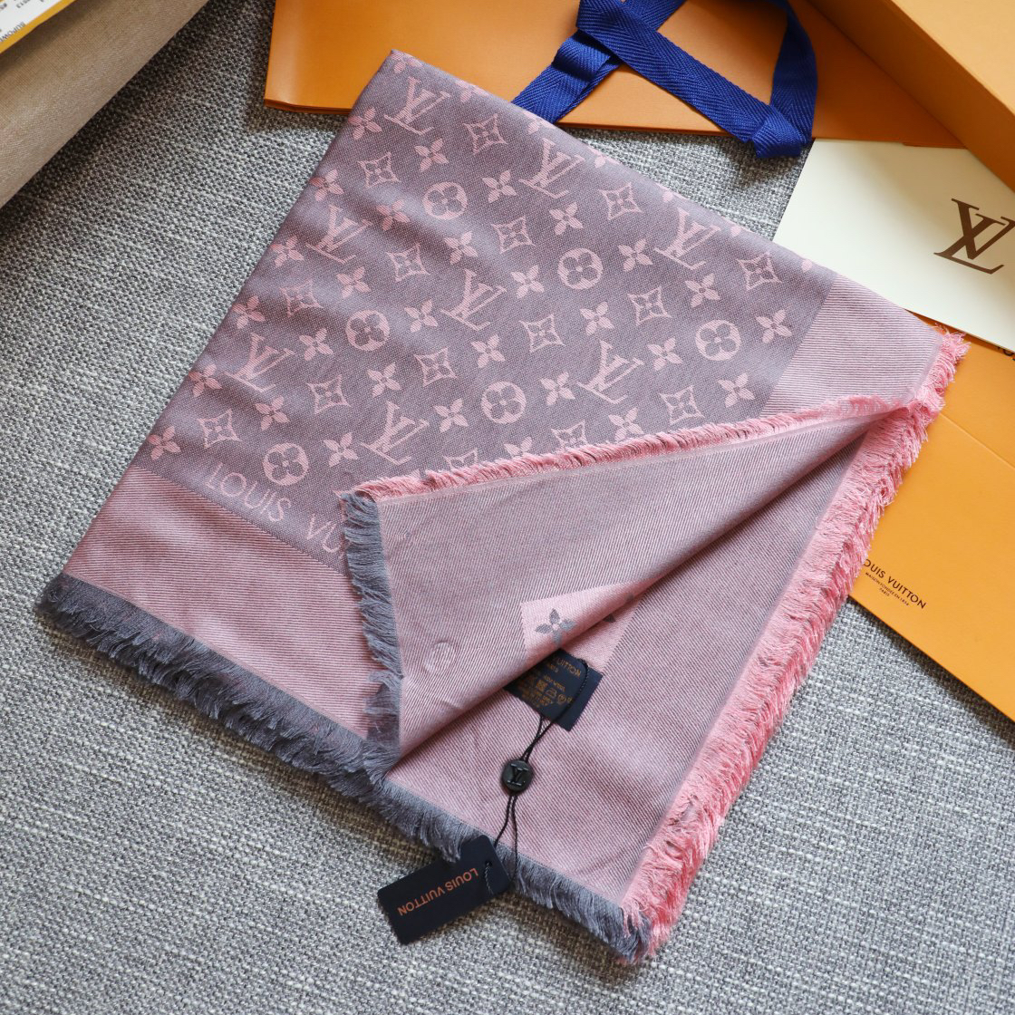 LV- Wool Square Scarf