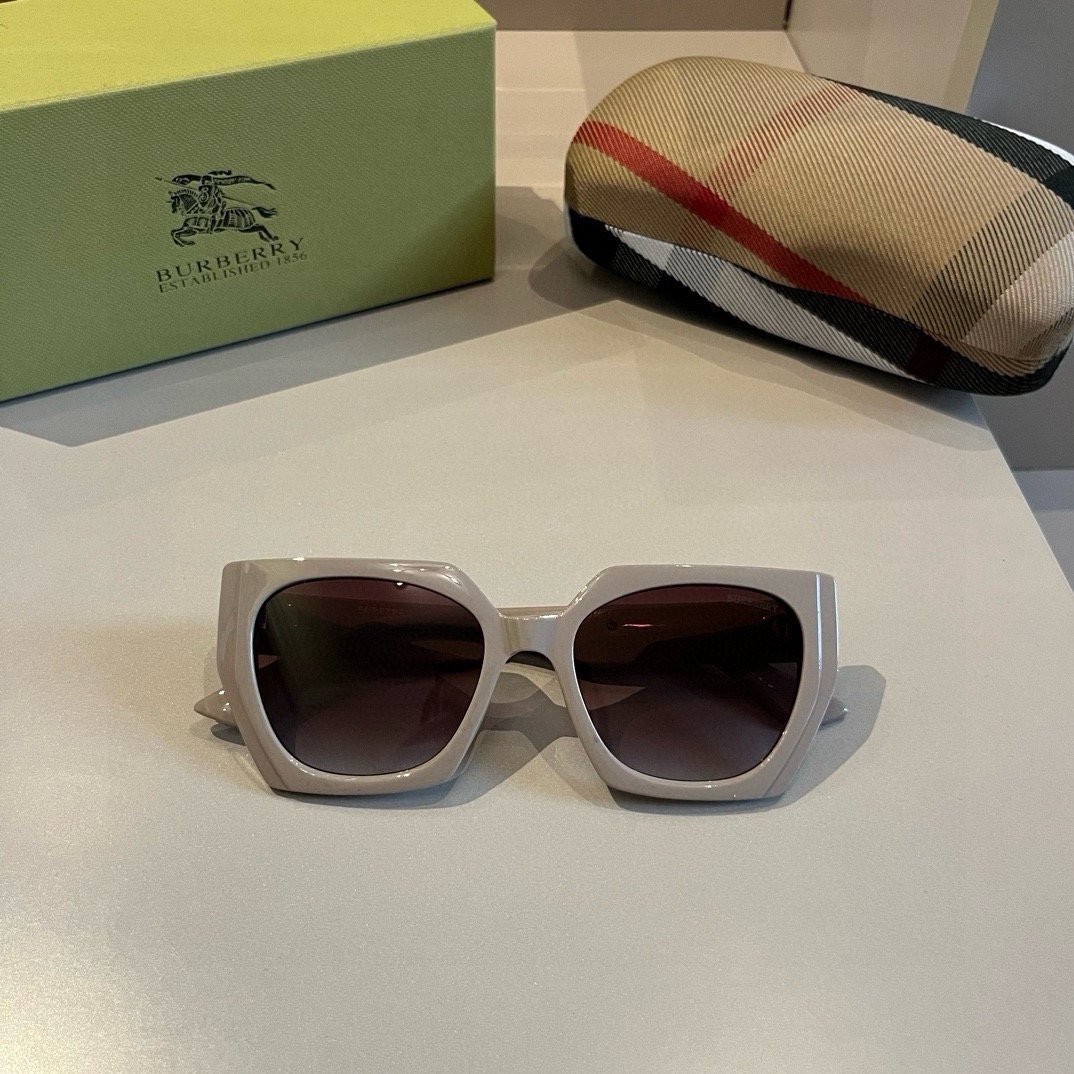 Burberry-Unisex small round frame Sunglasses