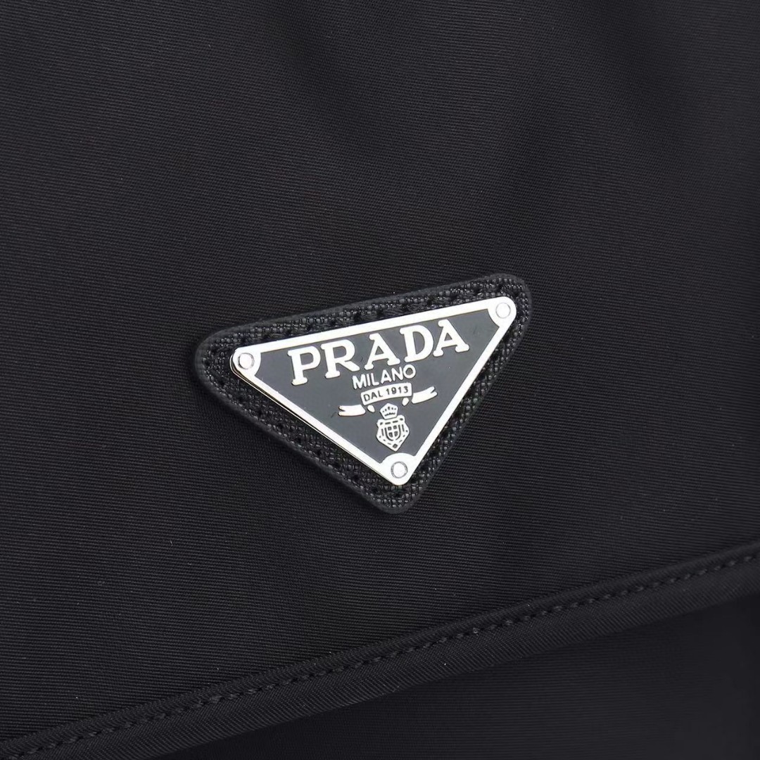 Prada-Waterproof fabric crossbody bag