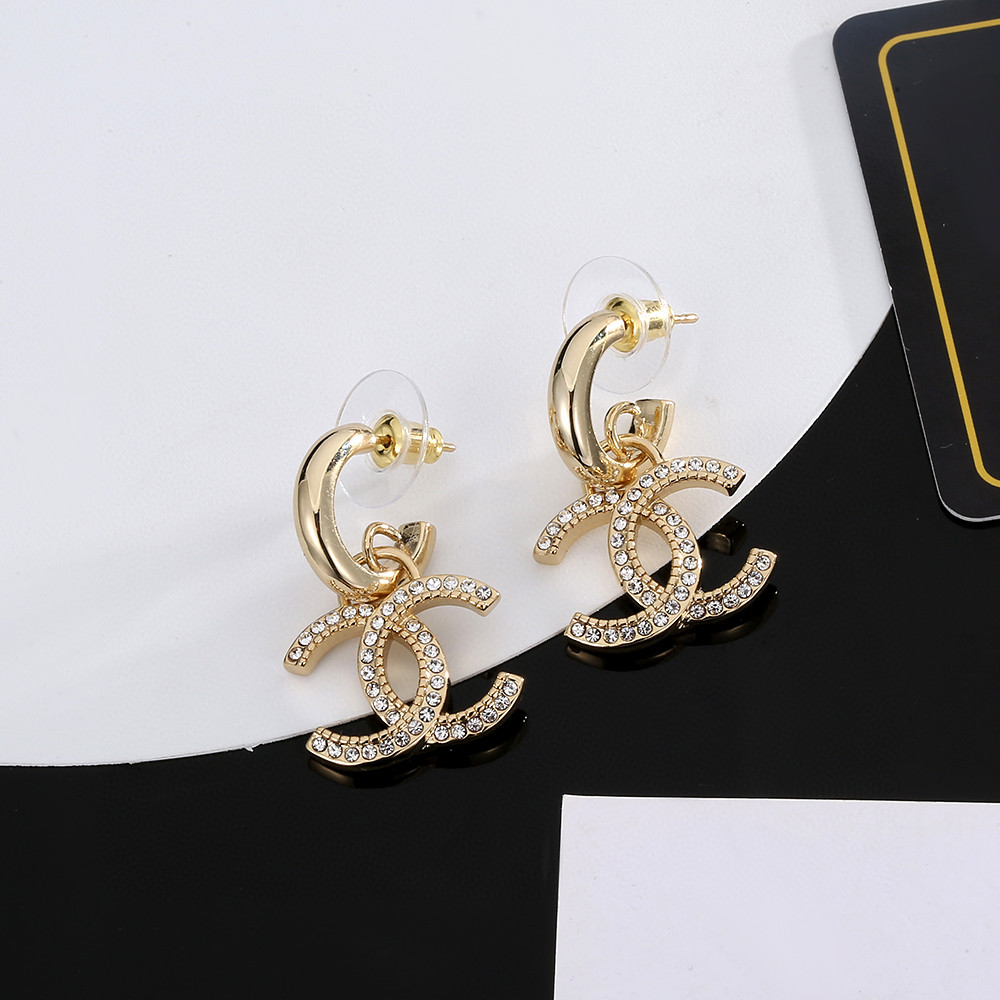 Chanel-Light gold earrings