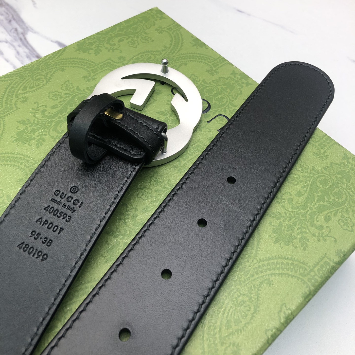 GUCCI - Cowhide Leather Belt