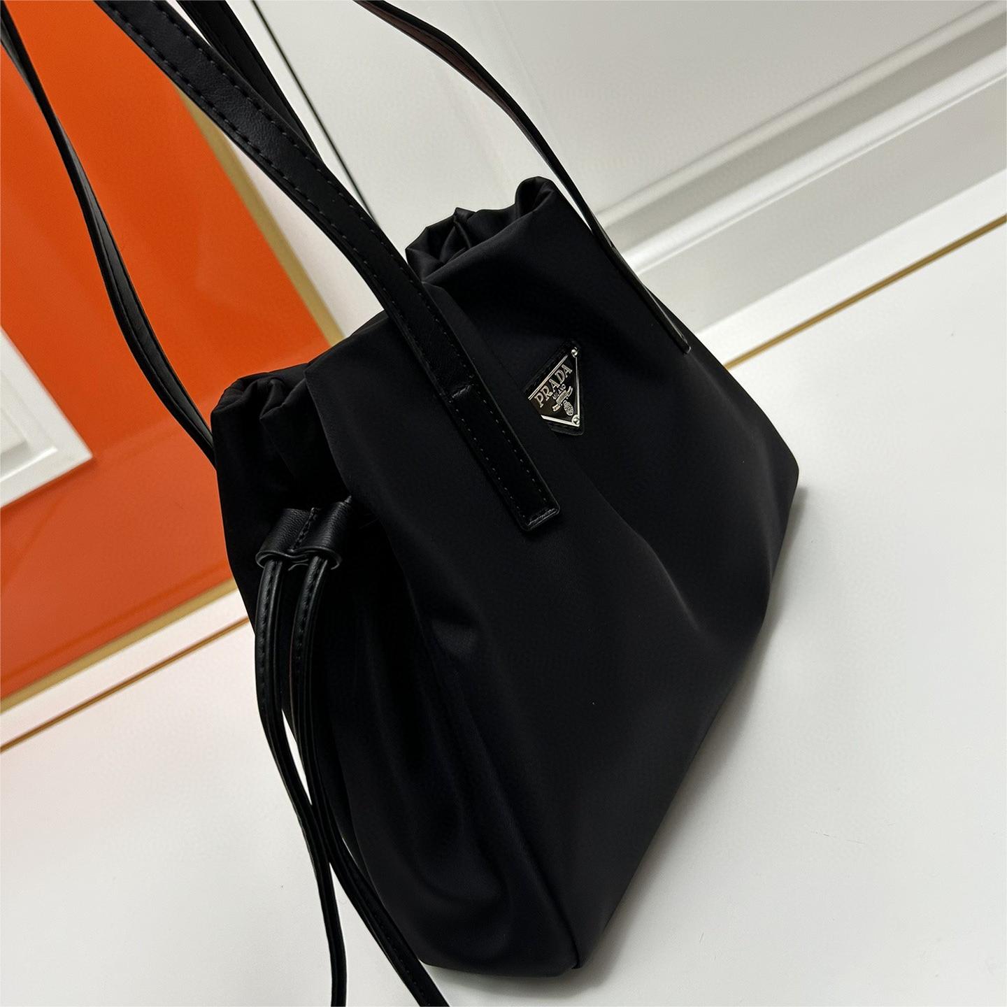 Prada-Drawstring Cloud Bag