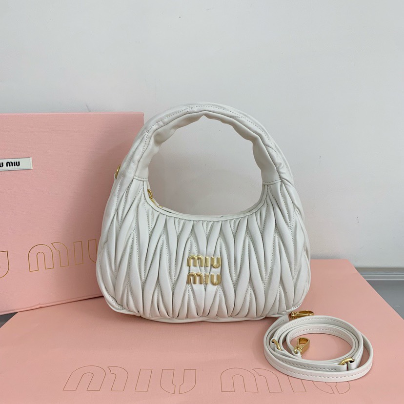 MIU MIU-Wander matelasse Hobo