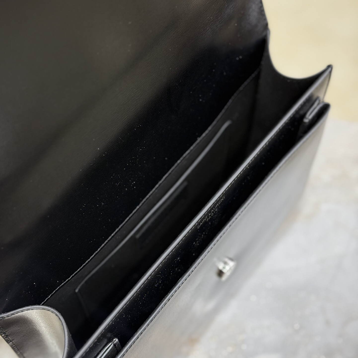 YSL- Sunset Gold Label Leather Top Handle Crossbody Shoulder Bag