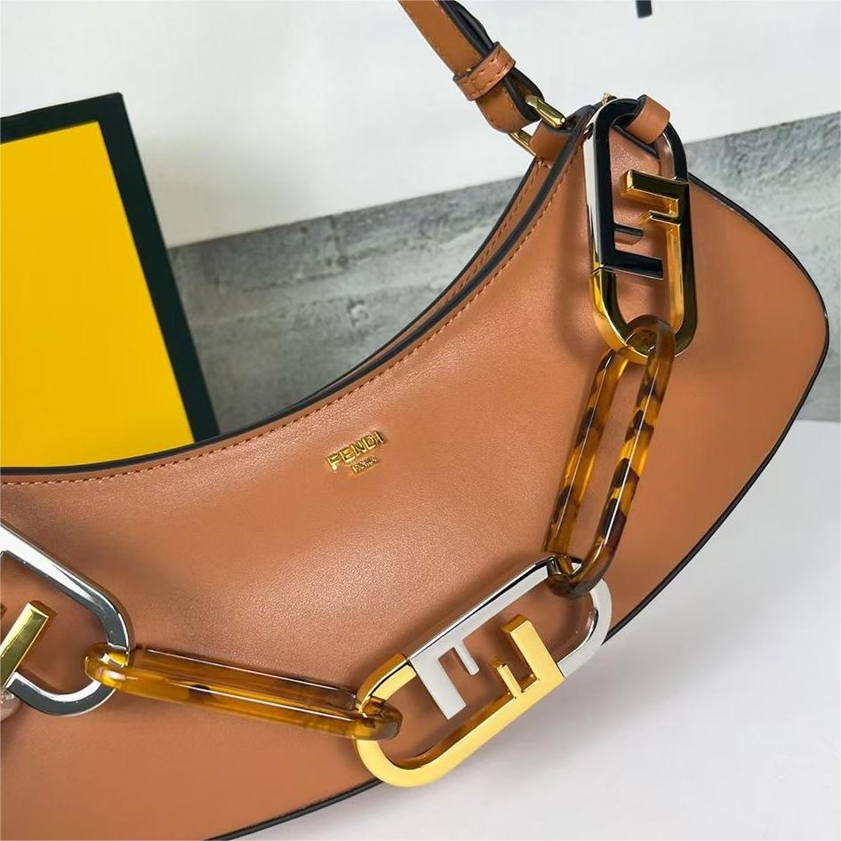 Fendi o'lock Half Moon Armpit Bag