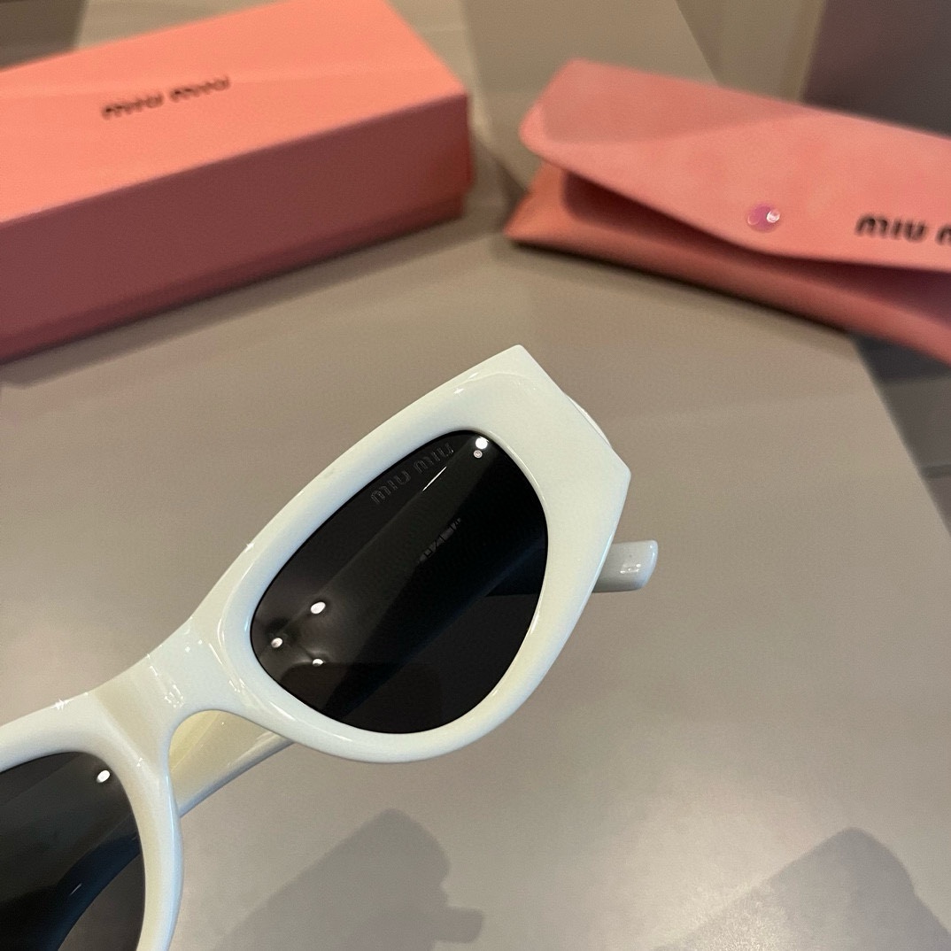 MiuMiu-2024 new side logo cat eye sunglasses