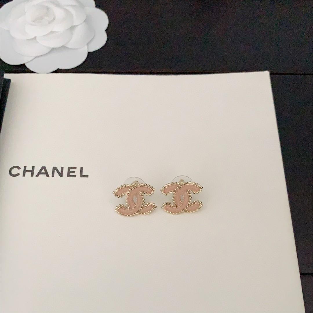 Chanel-Pearl Double C Gold Earrings