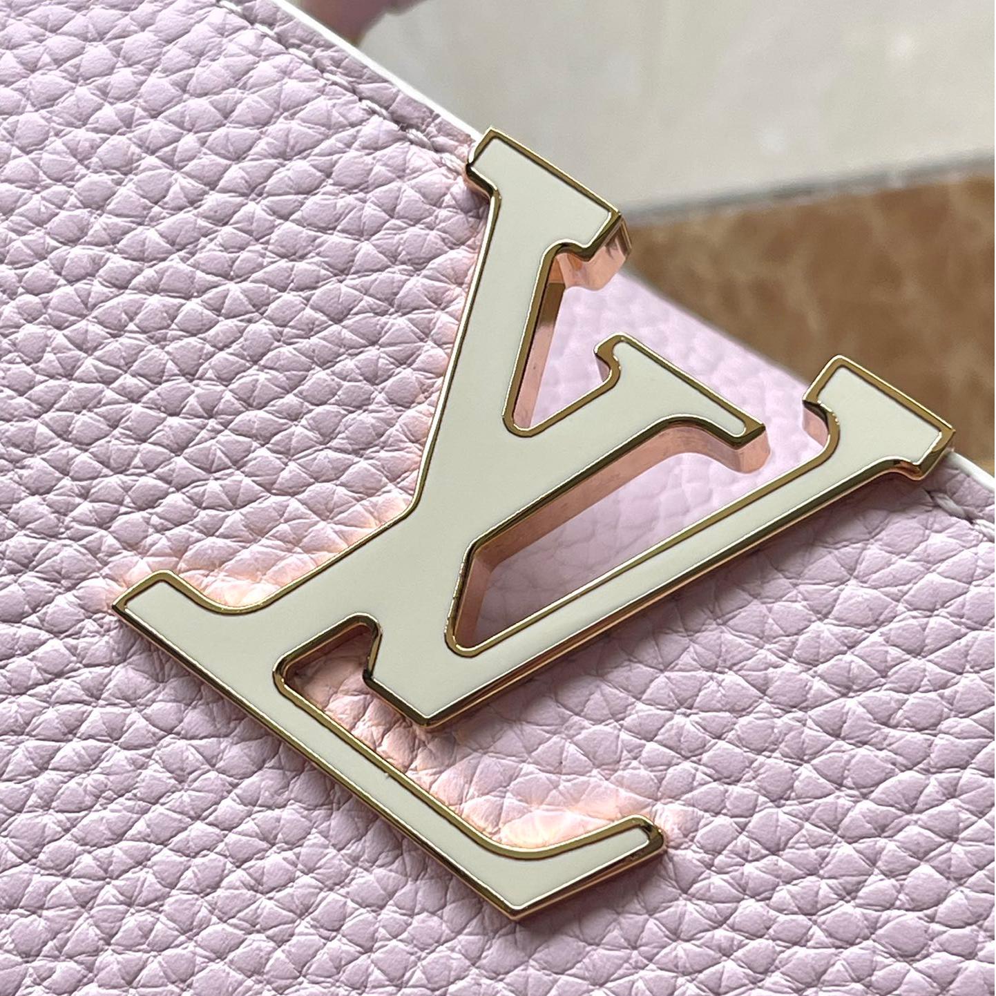 LV-pink shoulder bag mini capucines handbag