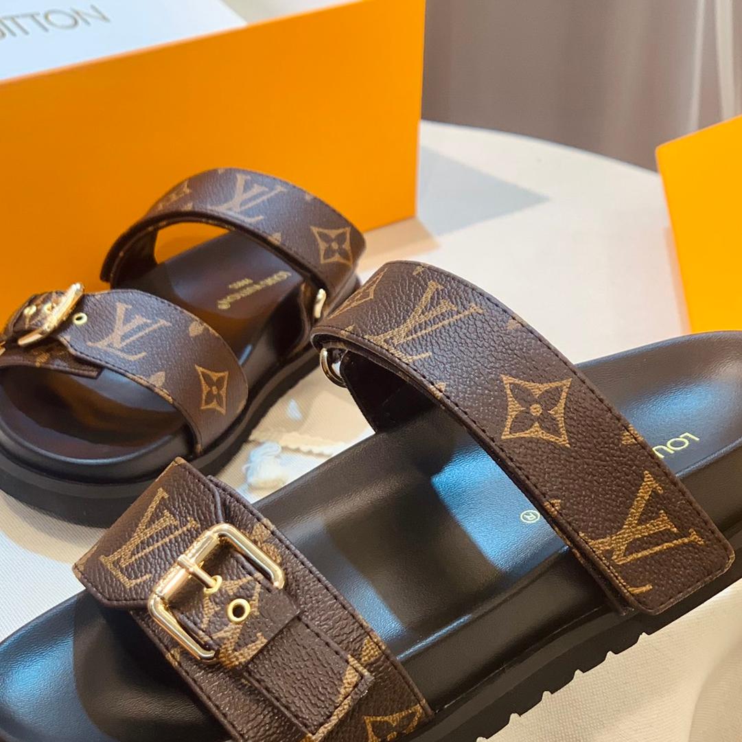 LV-spring and summer new beach sandals slippers