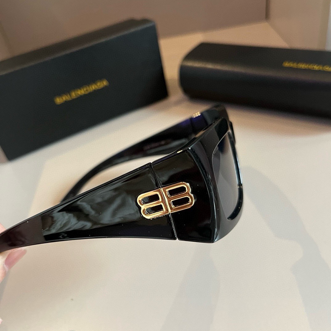 Balenciaga-Square Retro Versatile Artifact Cat Eye Sunglasses