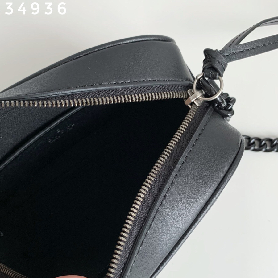 GUCCI- Marmont Mini Black Shoulder Bag