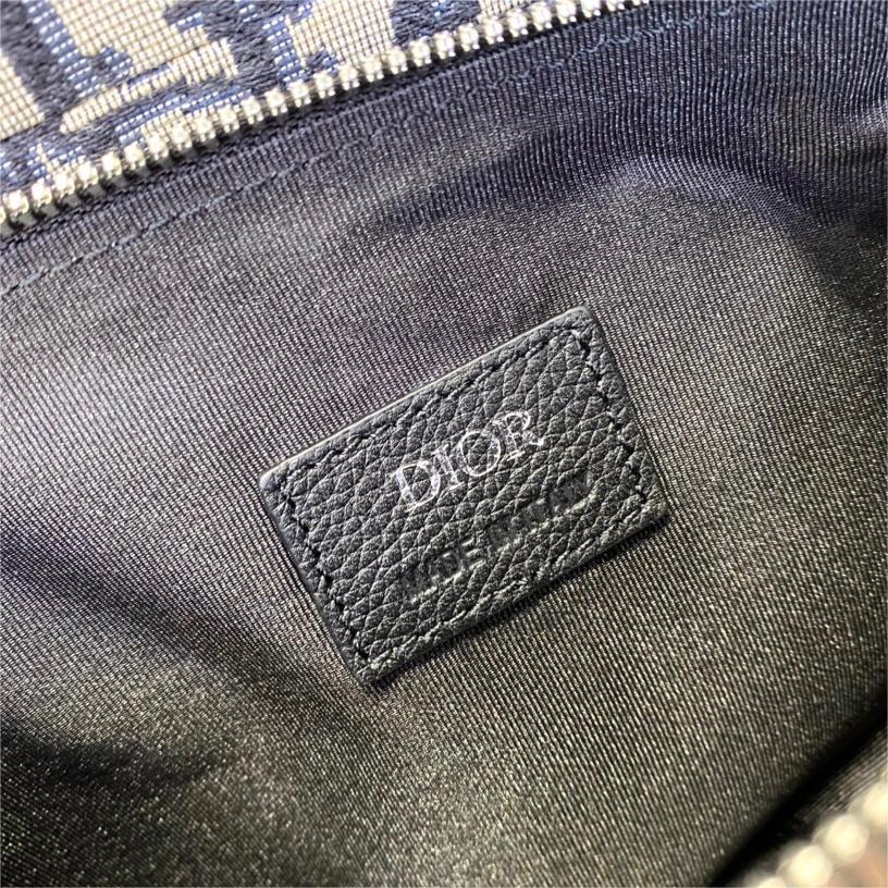 Dior-Canvas blue waist bag