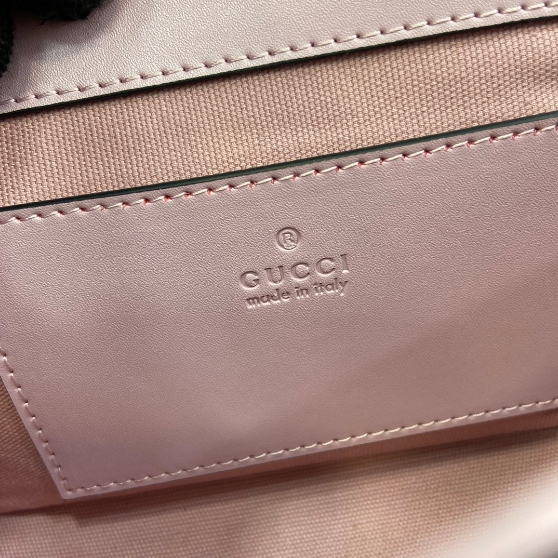 GUCCI-Ultra Mini Light Purple Leather Shoulder Backpack