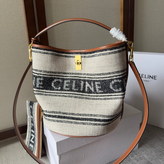 Celine-Fabric Cowhide Handbag