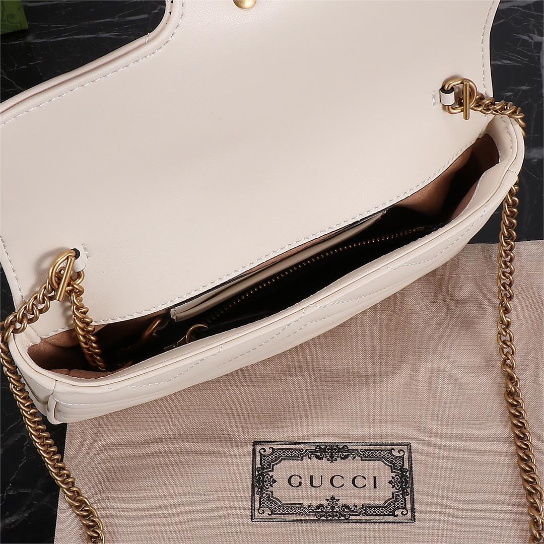 GUCCI-Marmont chain mini handbag with card bag